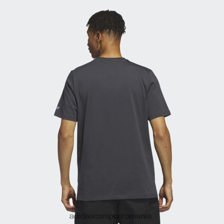 adidas campus romania tee grafic shmoofoil carbon bărbați carbon/albastru J266N26523