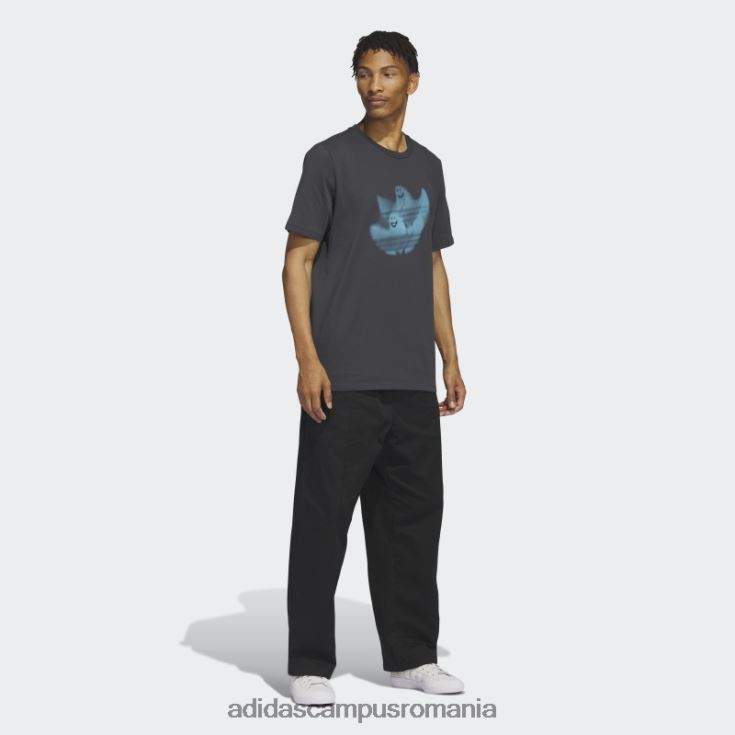adidas campus romania tee grafic shmoofoil carbon bărbați carbon/albastru J266N26523
