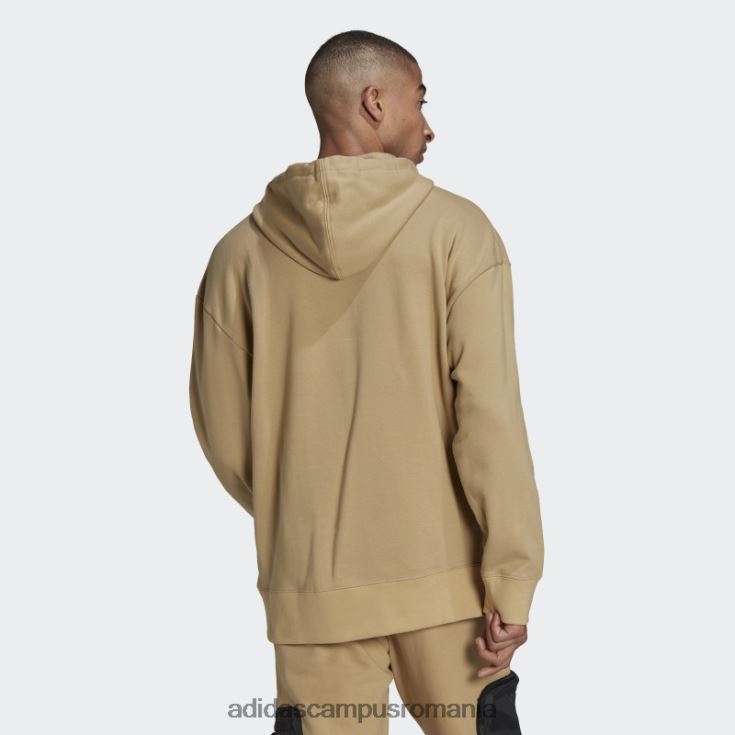 adidas campus romania ton bej r.y.v. hanorac cu glugă larg bărbați ton bej J266N215064