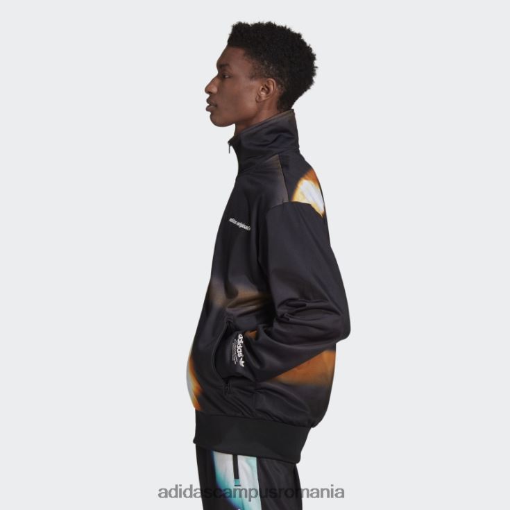 adidas campus romania top adidas cu grafica neagra y2k bărbați papură neagră/portocalie J266N214997