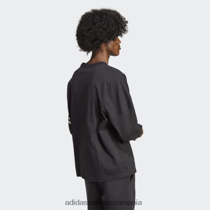 adidas campus romania top negru adicolor neuclassics cu mânecă lungă adidas bărbați alb negru J266N213737