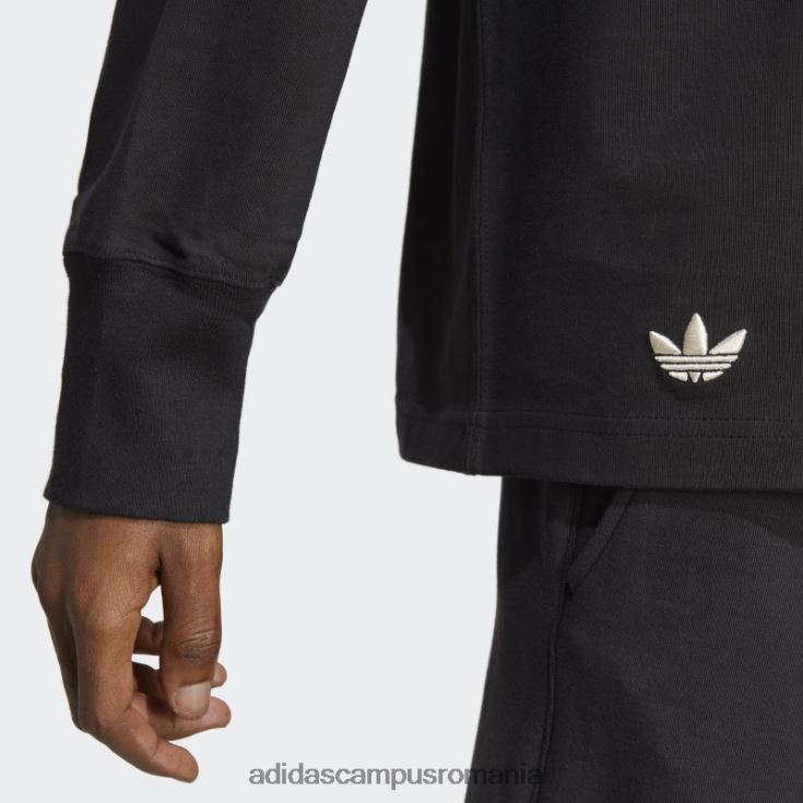 adidas campus romania top negru adicolor neuclassics cu mânecă lungă adidas bărbați alb negru J266N213737
