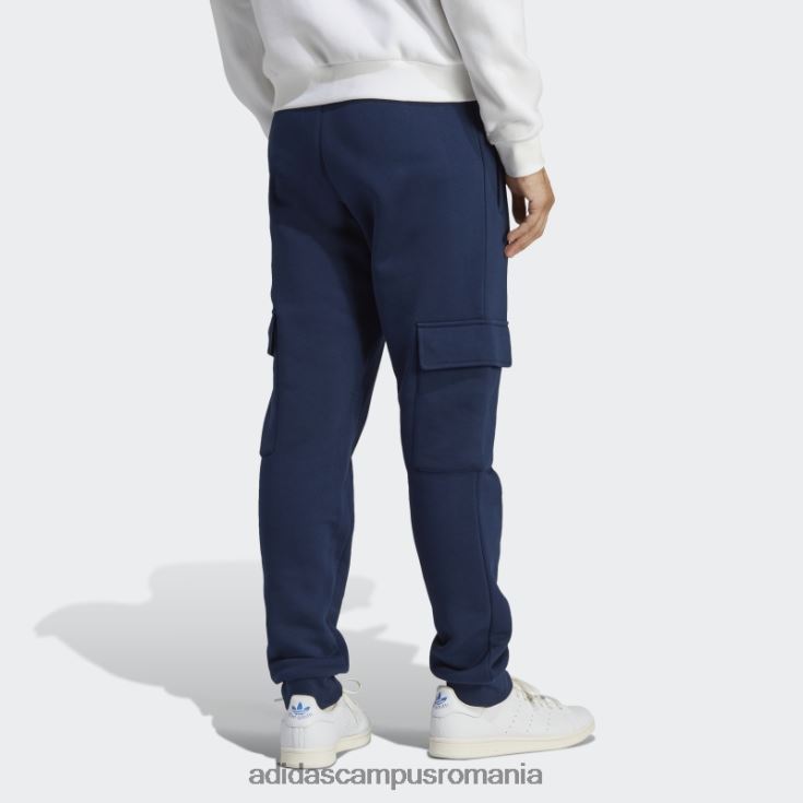 adidas campus romania trefoil essentials pantaloni cargo night indigo bărbați indigo de noapte J266N25491