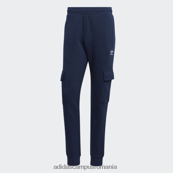 adidas campus romania trefoil essentials pantaloni cargo night indigo bărbați indigo de noapte J266N25491