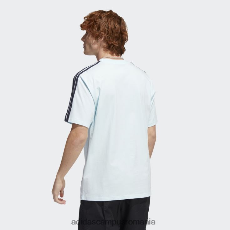 adidas campus romania tricou 3 dungi original athletic club albastru bărbați cerneală albastră J266N214917