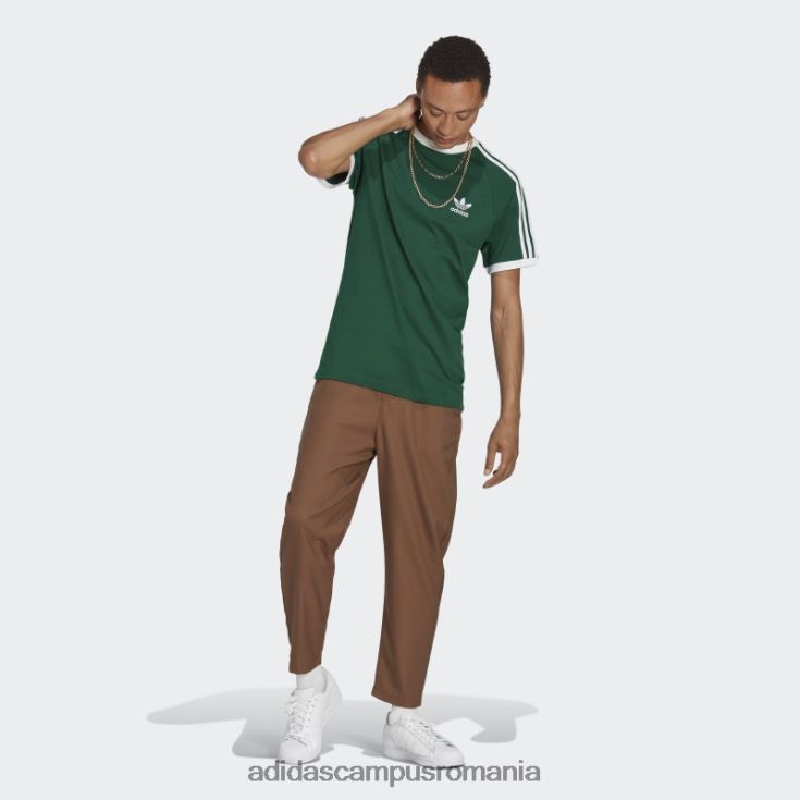 adidas campus romania tricou adicolor clasics 3 dungi verde inchis bărbați verde inchis J266N213099