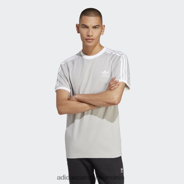 adidas campus romania tricou adicolor classics cu 3 dungi gri bărbați gri J266N213189