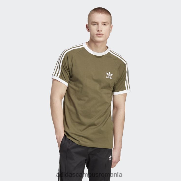 adidas campus romania tricou adicolor classics cu 3 dungi olive bărbați măsline J266N214480