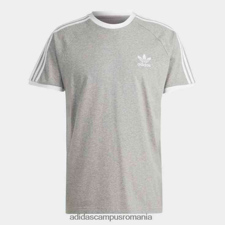 adidas campus romania tricou adicolor classics gri mediu cu 3 dungi bărbați gri mediu J266N27492