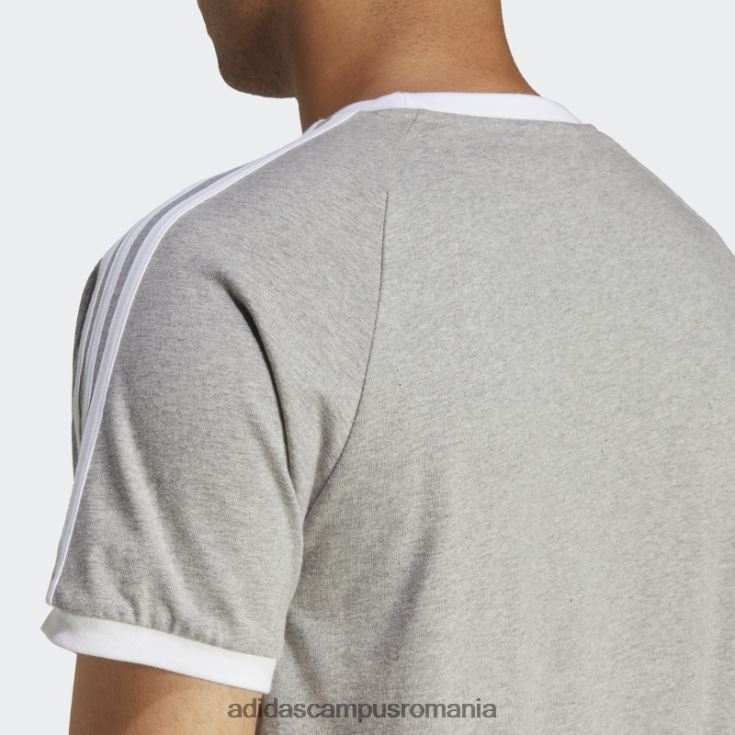 adidas campus romania tricou adicolor classics gri mediu cu 3 dungi bărbați gri mediu J266N27492