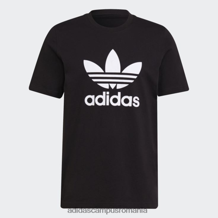 adidas campus romania tricou adicolor classics trefoil alb bărbați alb negru J266N21284