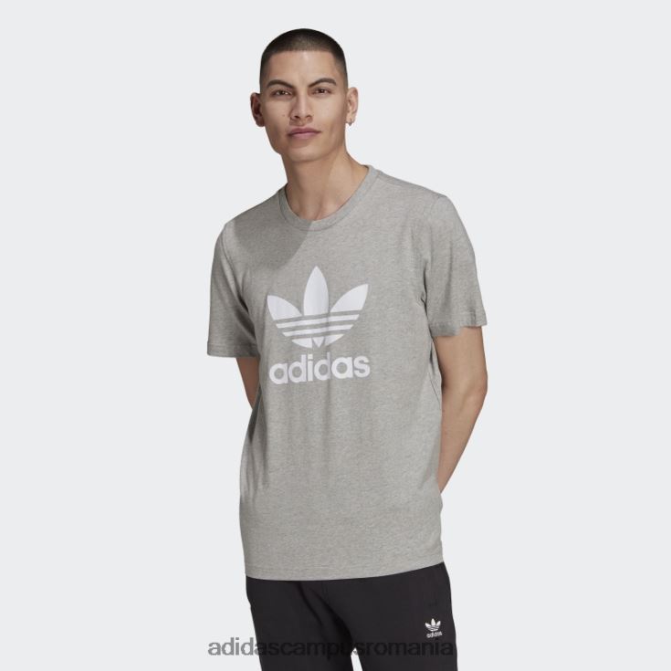 adidas campus romania tricou adicolor classics trefoil gri mediu adidas bărbați gri mediu/alb J266N21470