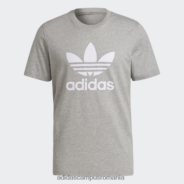 adidas campus romania tricou adicolor classics trefoil gri mediu adidas bărbați gri mediu/alb J266N21470