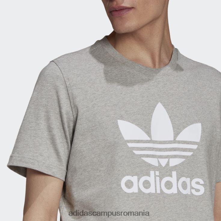 adidas campus romania tricou adicolor classics trefoil gri mediu adidas bărbați gri mediu/alb J266N21470