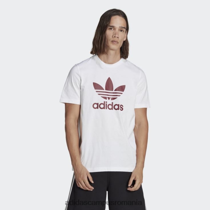 adidas campus romania tricou adicolor classics trefoil roșu bărbați alb roșu J266N26187