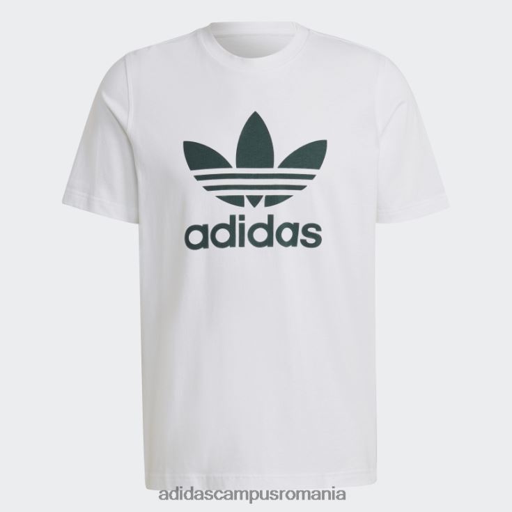 adidas campus romania tricou adicolor classics trefoil verde mineral bărbați alb/verde mineral J266N26764