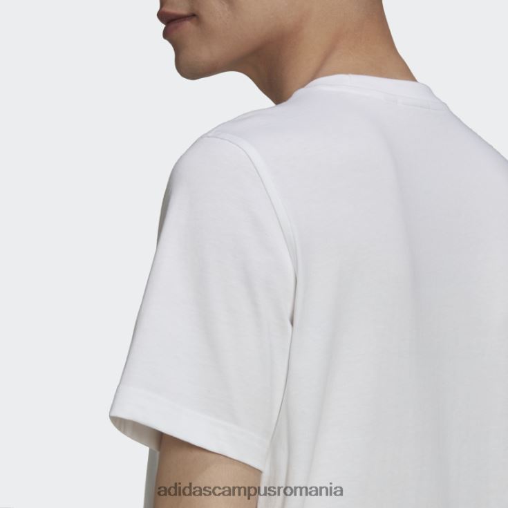 adidas campus romania tricou adicolor classics trefoil verde mineral bărbați alb/verde mineral J266N26764