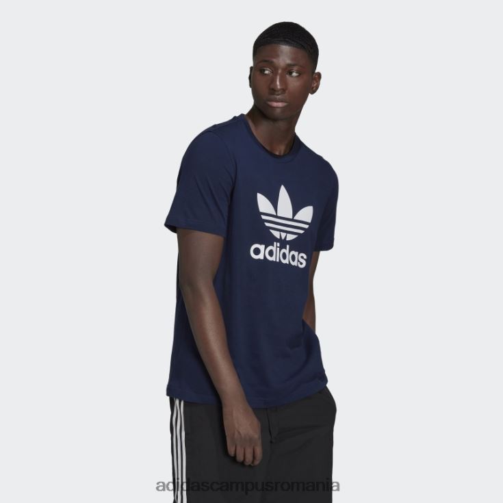 adidas campus romania tricou adicolor night indigo classics trefoil bărbați indigo de noapte J266N21330