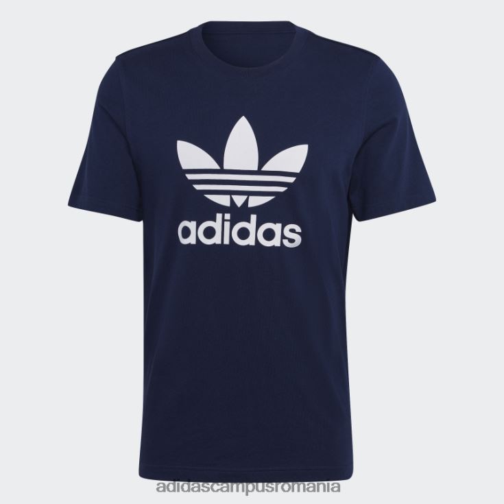adidas campus romania tricou adicolor night indigo classics trefoil bărbați indigo de noapte J266N21330