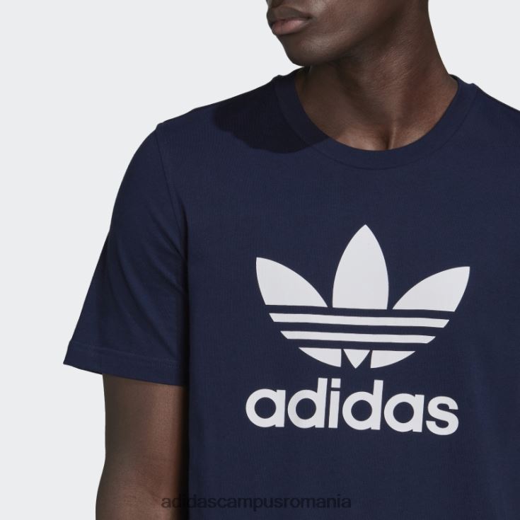 adidas campus romania tricou adicolor night indigo classics trefoil bărbați indigo de noapte J266N21330