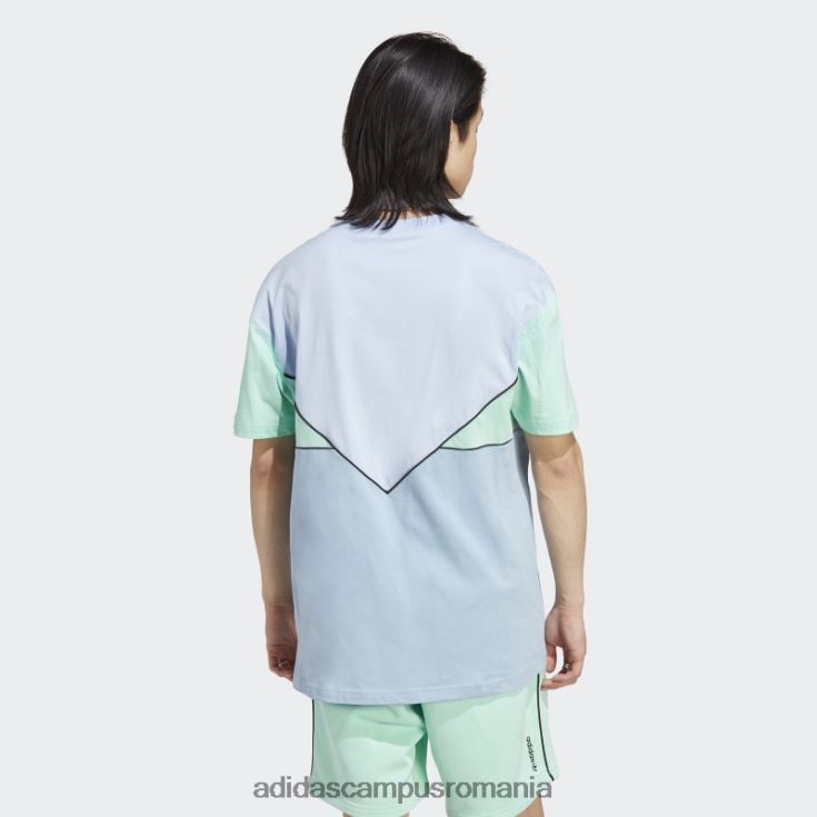 adidas campus romania tricou adicolor sezonier albastru zori bărbați albastru zori/cer ambiental/verde J266N214468