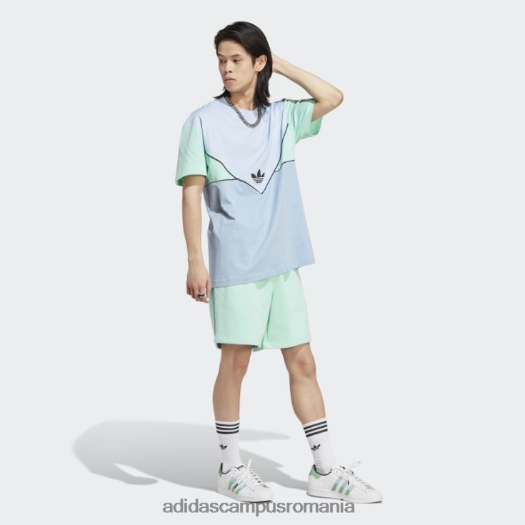 adidas campus romania tricou adicolor sezonier albastru zori bărbați albastru zori/cer ambiental/verde J266N214468