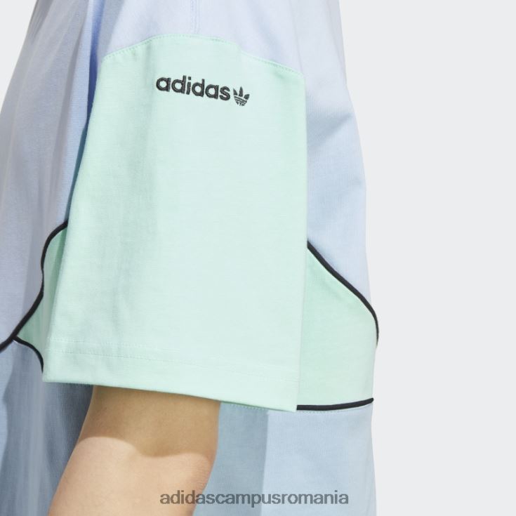 adidas campus romania tricou adicolor sezonier albastru zori bărbați albastru zori/cer ambiental/verde J266N214468