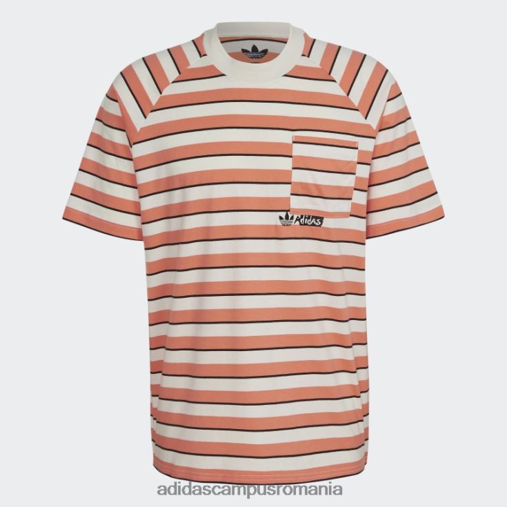 adidas campus romania tricou adidas cu buzunar în dungi coral bărbați coral J266N214619