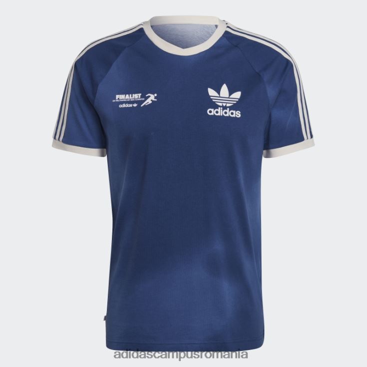 adidas campus romania tricou adidas cu grafica mellow ride club cu 3 dungi bărbați bleumarin/alb J266N27371