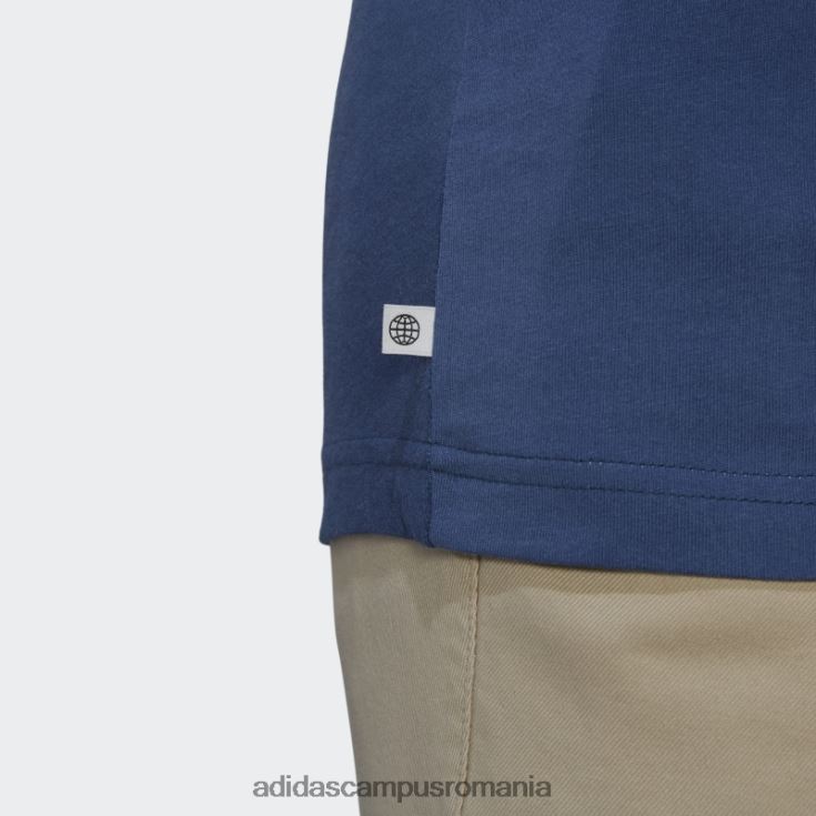 adidas campus romania tricou adidas cu grafica mellow ride club cu 3 dungi bărbați bleumarin/alb J266N27371