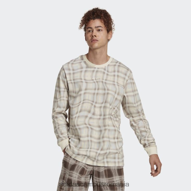 adidas campus romania tricou adidas cu mânecă lungă cu imprimeu alb bărbați alb J266N27215