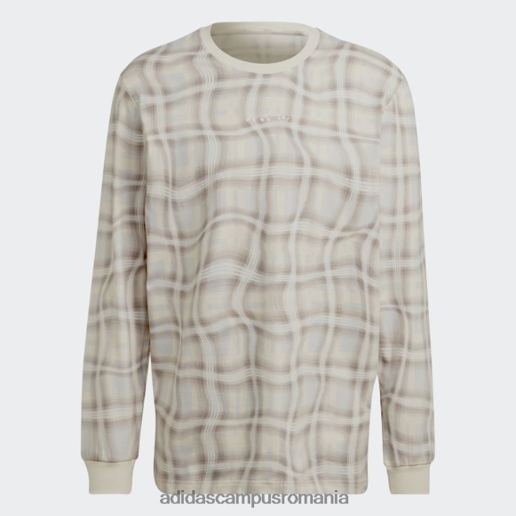 adidas campus romania tricou adidas cu mânecă lungă cu imprimeu alb bărbați alb J266N27215