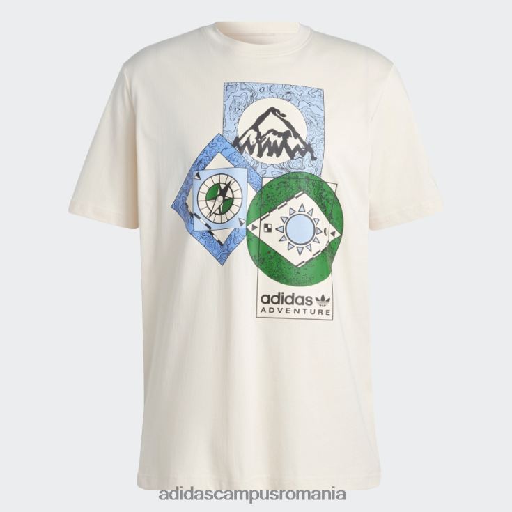 adidas campus romania tricou adventure fc fashion white bărbați alb J266N2794