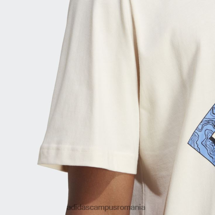 adidas campus romania tricou adventure fc fashion white bărbați alb J266N2794