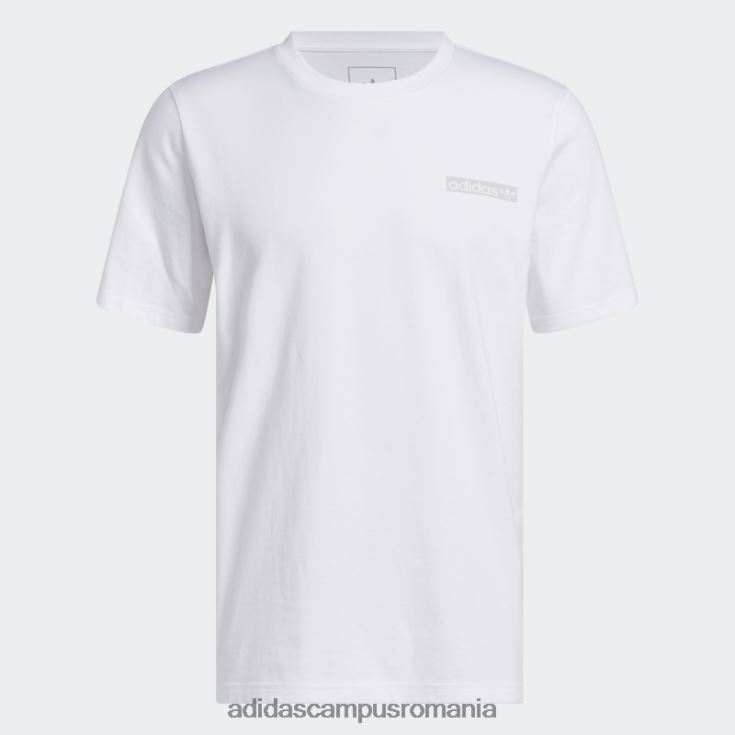 adidas campus romania tricou alb cerc 4.0 bărbați alb/gri J266N25986