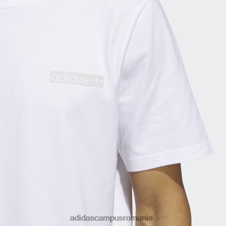 adidas campus romania tricou alb cerc 4.0 bărbați alb/gri J266N25986