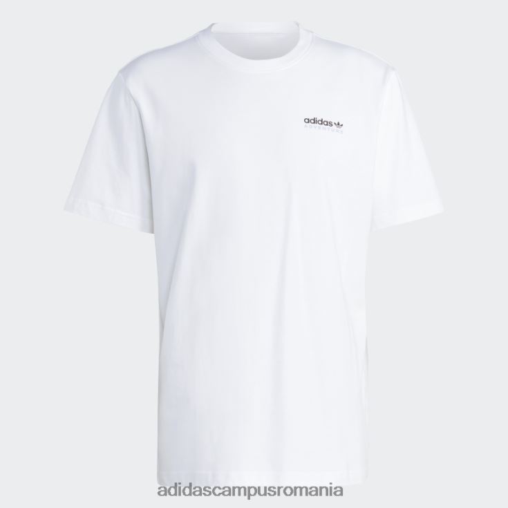 adidas campus romania tricou alb de aventură cu spatele muntelui bărbați alb J266N215201