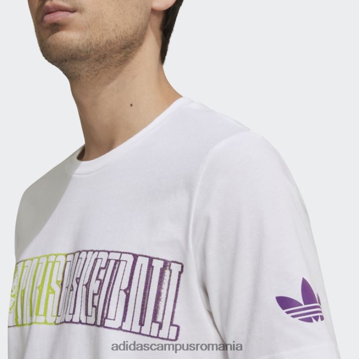 adidas campus romania tricou alb fashion x paris baschet paris pour paris bărbați alb J266N215093