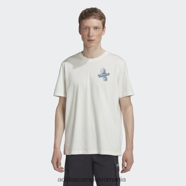 adidas campus romania tricou aventură alb fierbinte bărbați alb J266N214851