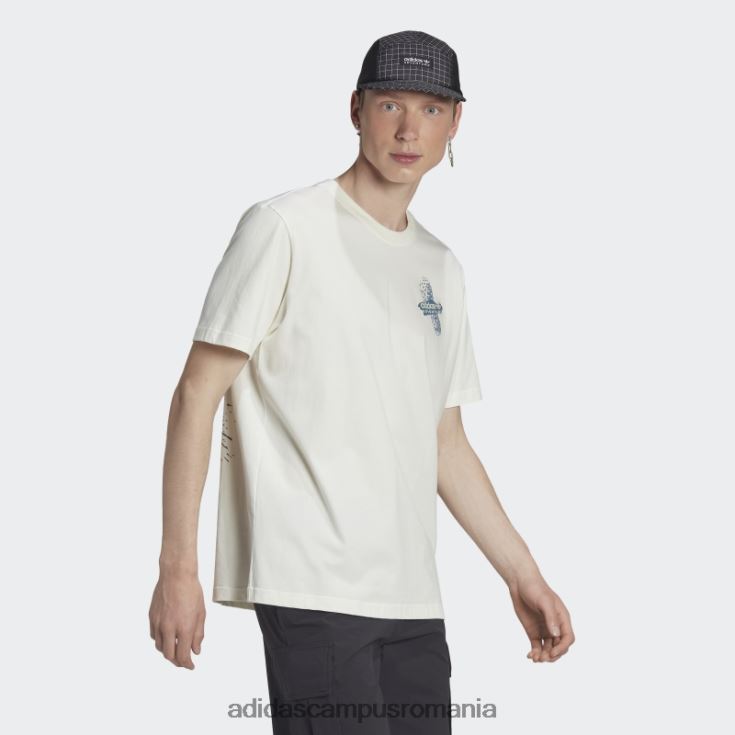 adidas campus romania tricou aventură alb fierbinte bărbați alb J266N214851