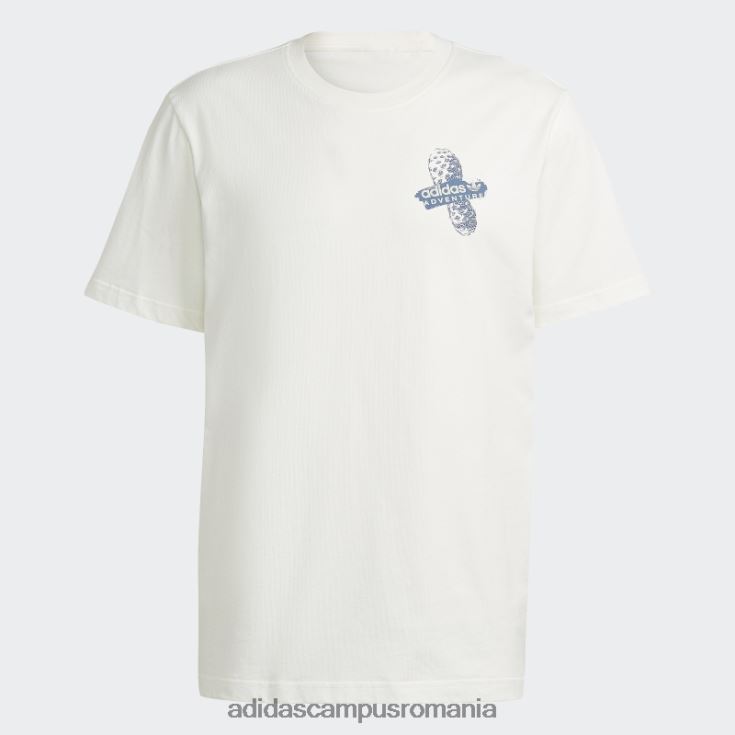 adidas campus romania tricou aventură alb fierbinte bărbați alb J266N214851