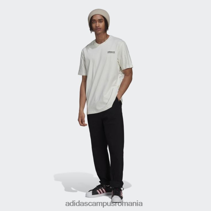 adidas campus romania tricou aventura munte spate alb fierbinte bărbați alb J266N214890