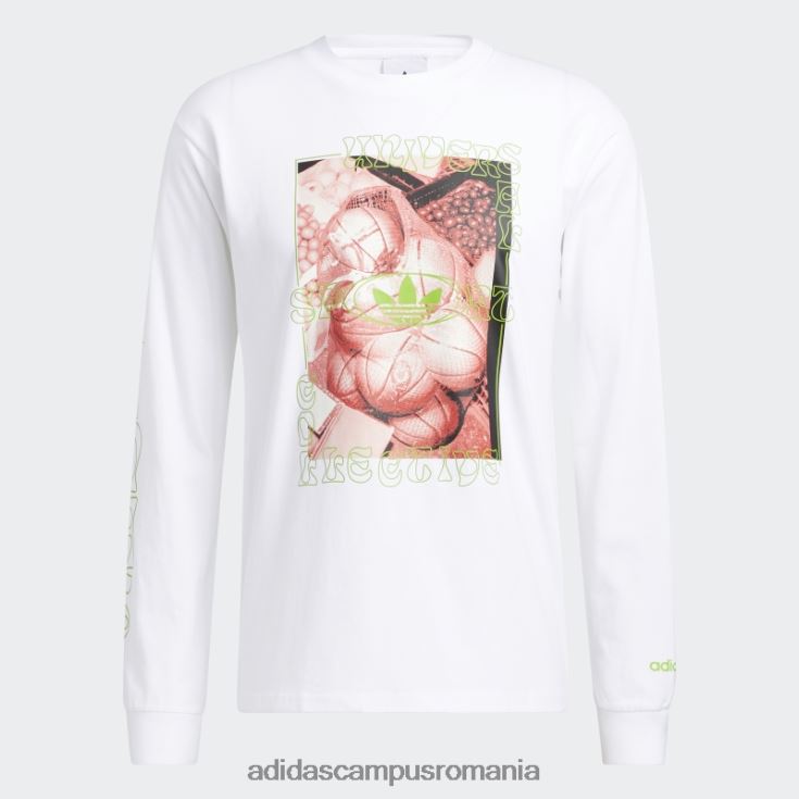 adidas campus romania tricou b-ball photo alb adidas bărbați alb/multicolor J266N215066