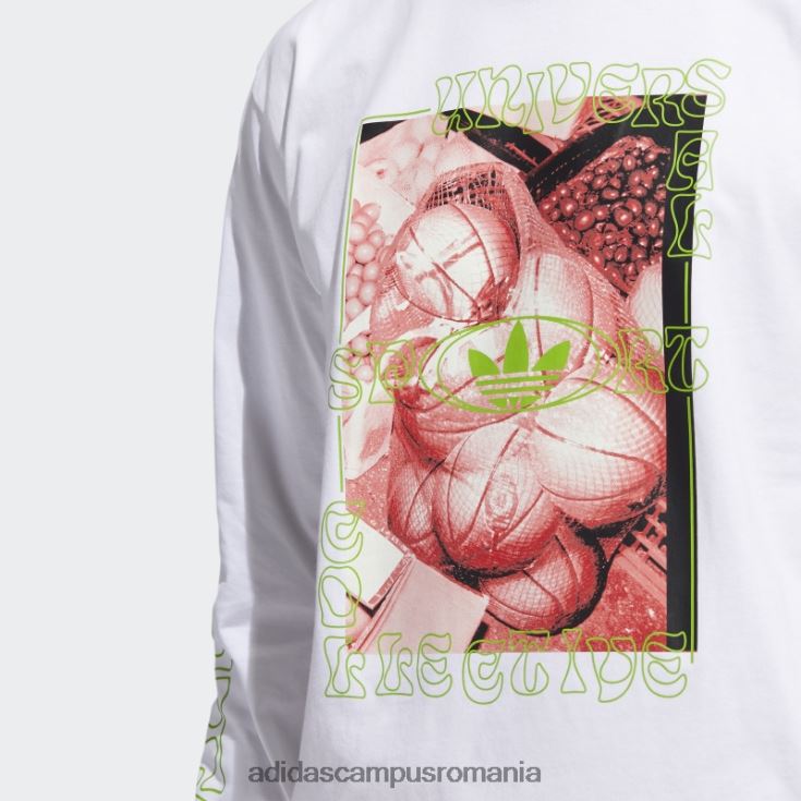 adidas campus romania tricou b-ball photo alb adidas bărbați alb/multicolor J266N215066