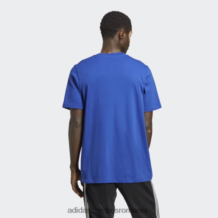 adidas campus romania tricou blue trefoil essentials bărbați albastru J266N24960