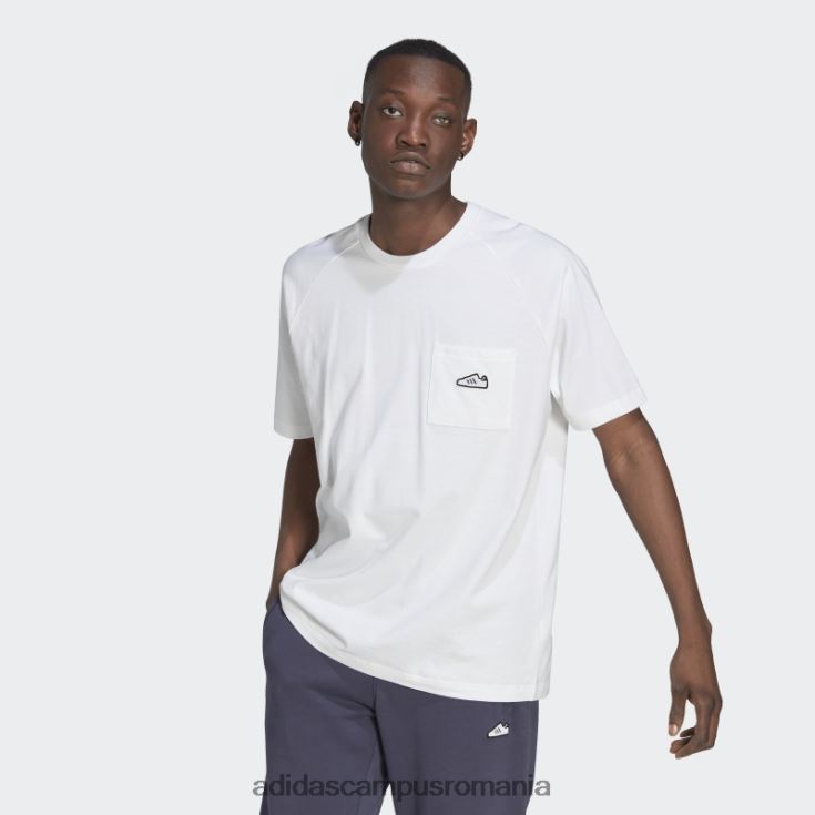 adidas campus romania tricou brodat alb bărbați alb J266N27519