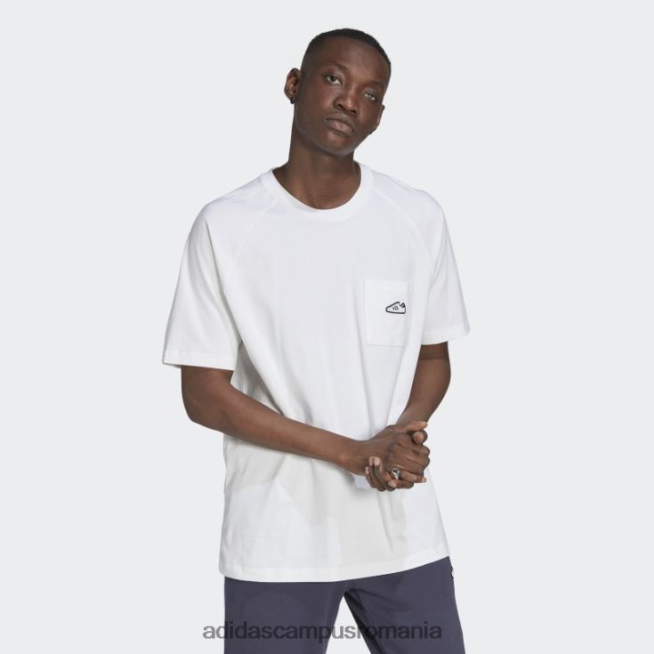 adidas campus romania tricou brodat alb bărbați alb J266N27519