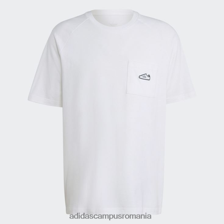 adidas campus romania tricou brodat alb bărbați alb J266N27519