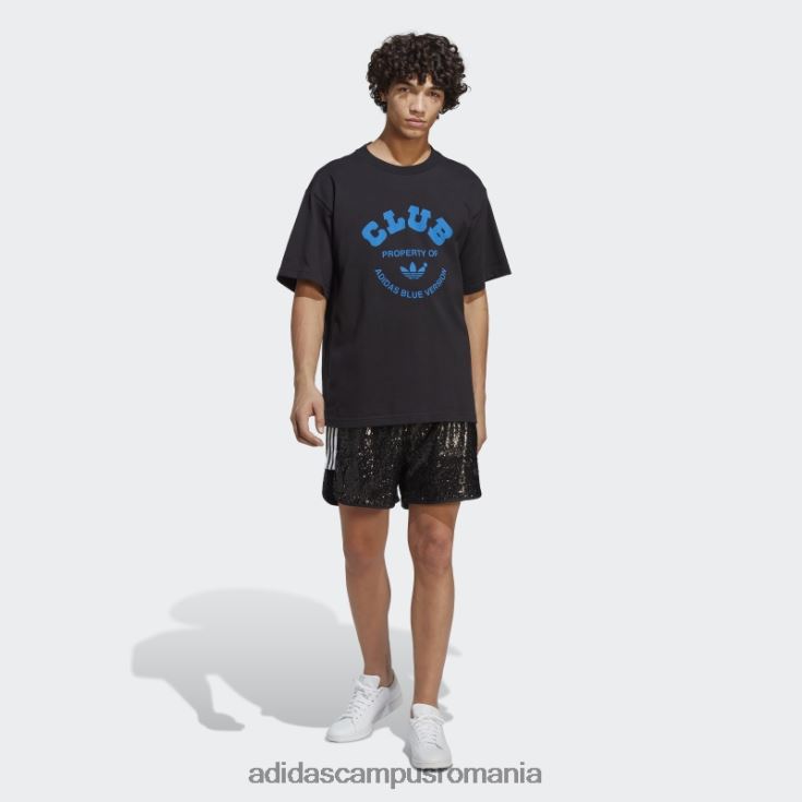 adidas campus romania tricou club negru albastru bărbați negru J266N214524