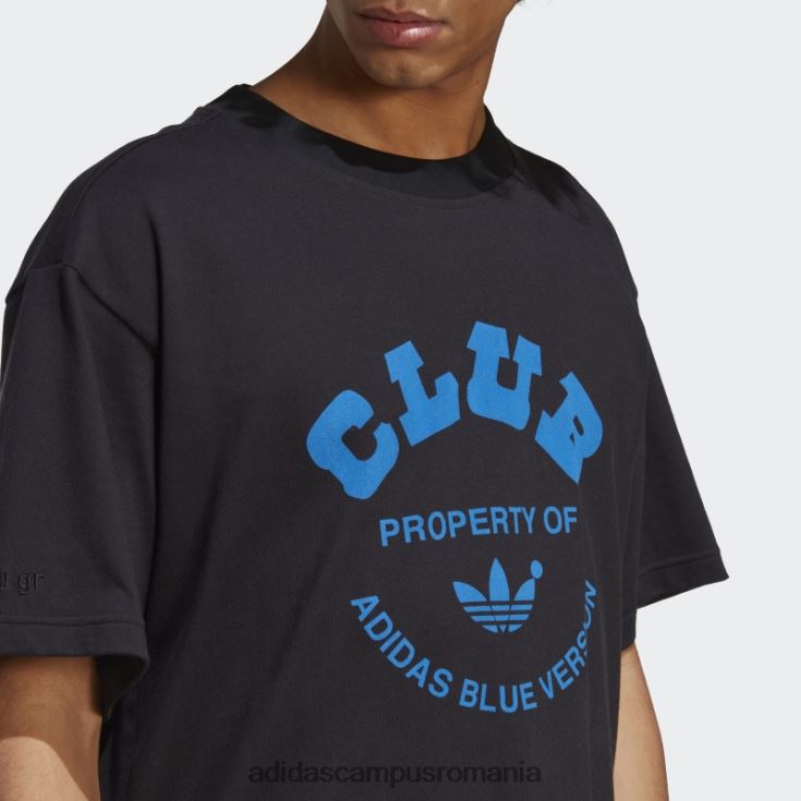 adidas campus romania tricou club negru albastru bărbați negru J266N214524